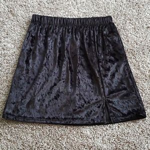 UO Notched Velvet skirt